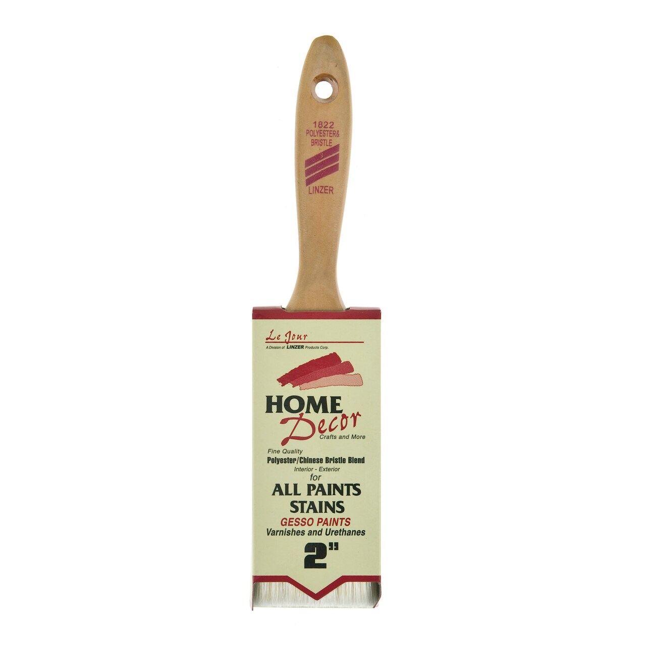 Linzer Brush Varnish & Chip Brush, Chinese Bristle/Polyester Blend, 2"
